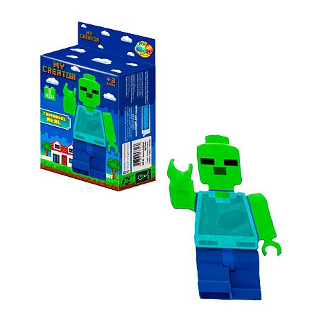 Boneco My creator Zumbi Infantil Tamanho Real com 8 Peças