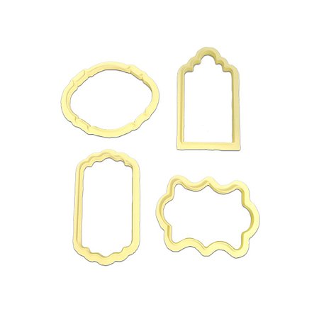 Cortador 4 Molduras Quadros Biscuit Pasta Americana BlueStar