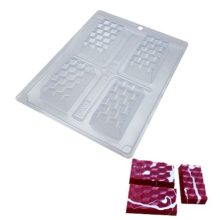 2 Formas Mini Tablete 3D Chocolate Bwb Ref 9904