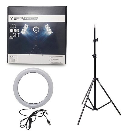 Righ light Led P/ Foto C Tripé Grande Profissional 33 cm