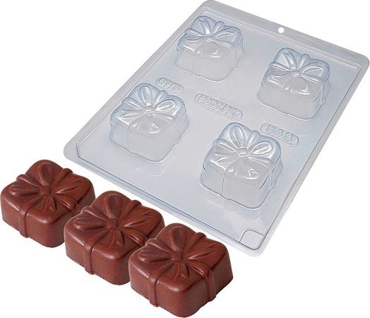 Forma de Chocolate BWB Pão De Mel Com Laço 848