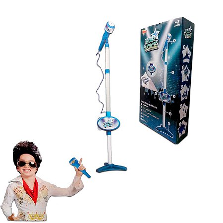 Brinquedo Microfone Infantil Star Voice Adaptação P/ Celular - ZoopToys