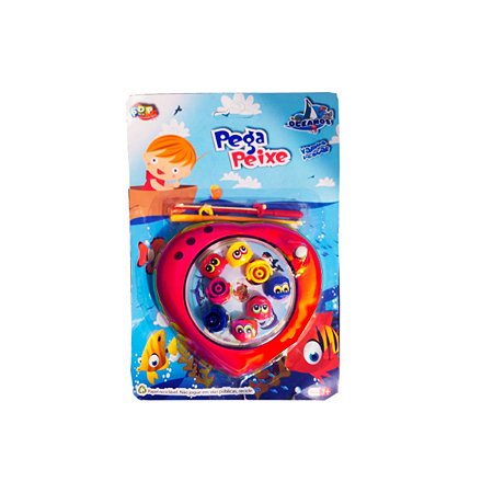 Pega Peixe Pequeno Oceanos Pera Pop Brinquedos Vermelho