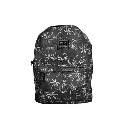 Mochila Escolar Jovem Tropical Sport Preta Clio Style