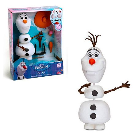Brinquedo Boneco Olaf Desmontavel Disney 14 Peças Elka