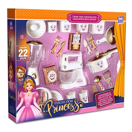 Brinquedo Show de Cozinha da Princesa 22 Peças - ZucaToys