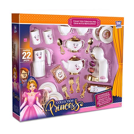 Brinquedo Cozinha da Princesa Coleção 22 Peças - ZucaToys