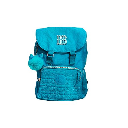 Mochila Rebecca Bonbon C/ Chaveiro de pompom Clio Azul