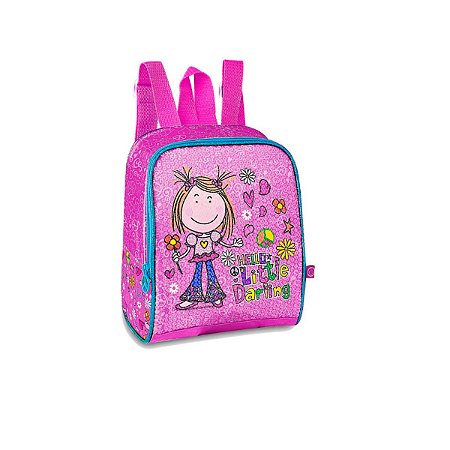 Lancheira Escolar Infantil Little Darling Rosa e Azul Clio