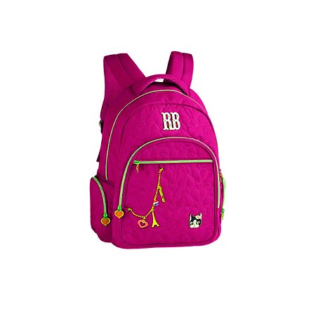 Mochila Escolar Infantil Rebecca Bonbon Rosa Clio