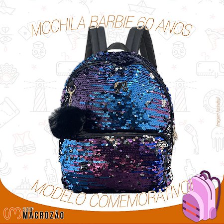 Mochila Barbie Juvenil Brilhos 45824 Coleção