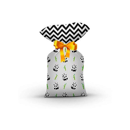 Sacolas Surpresa Decorativa Aniversário Panda 8 Un