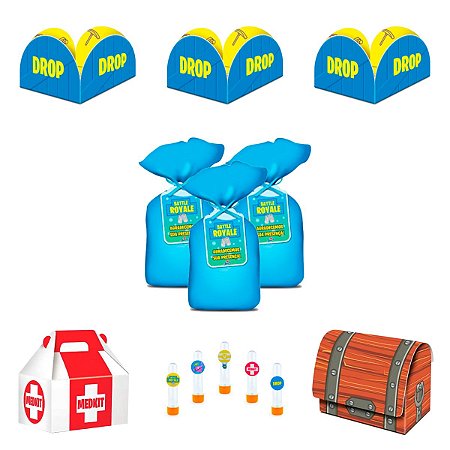 Kit Personalizado Festa Battle Royale Aniversário 76 Peças