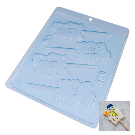 5Un Forma Chocolate Pirulito Boneco de Neve BWB