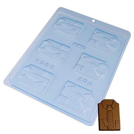5Un Formas Chocolate Gravata Papai BWB Decorativa