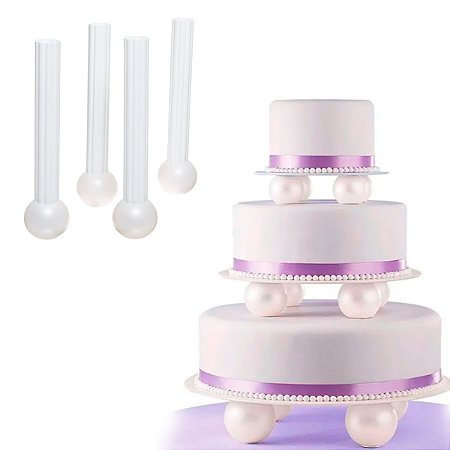 Conjunto de Suporte De Bolo Globo Wilton 2'' Confeitaria