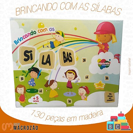 Jogo Brincando Com as Sílabas Aquarela brinquedos