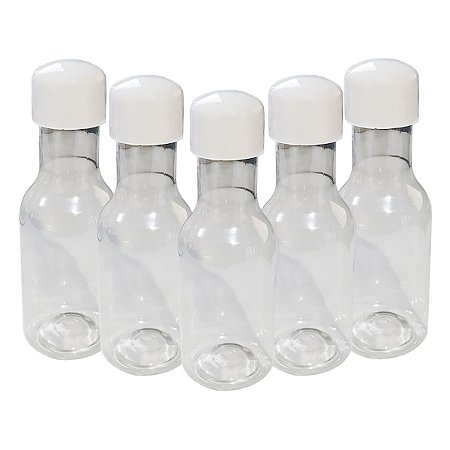 Garrafinha Lembrancinha Branca Acrílica 50ml 10Un