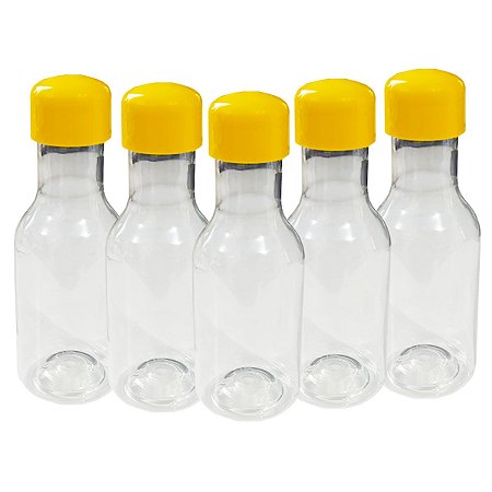 Garrafinha Lembrancinha Amarelo Acrílica 50ml 10Un