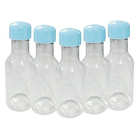 Garrafinha Lembrancinha Azul bb Acrílica 50ml 10Un