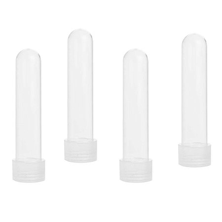 Tubete Lembrancinha Transparente Acrílica 13cm 10Un