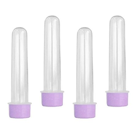 Tubete Lembrancinha Lilás Acrílica 13cm 10Un