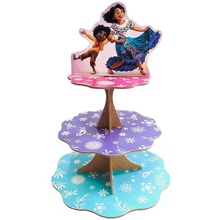 Porta doces e cupcakes 3 Andares Encanto