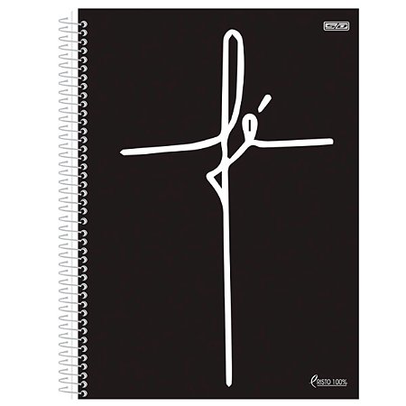 Caderno Fé Preto 1 Materia 80 Folhas - SD