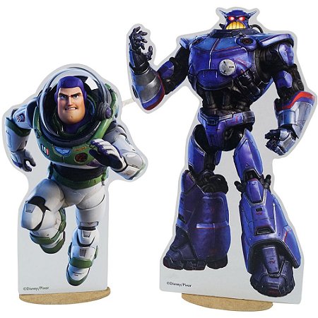 Kit Enfeite de Mesa 2 Buzz Lightyear e Zurg Grinfest
