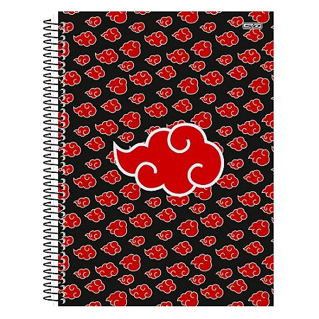 Caderno Naruto Nuvem 10 Matérias 160 Folhas