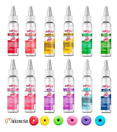 1 Corante Mix Soft Gel Comestível Confeitaria Chantily