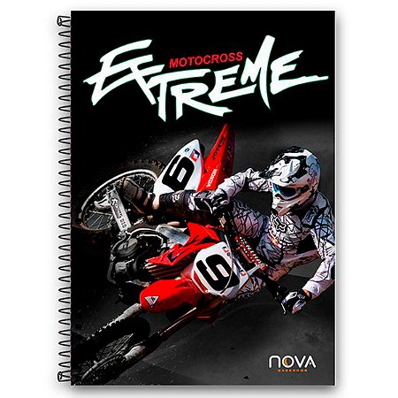 Caderno Motocross Extreme 1 Matéria 96 Folhas