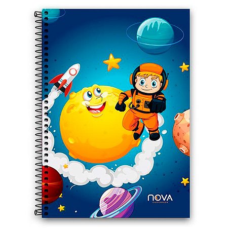Caderno Astronauta Nova Turminha 1 Matéria 96 Folhas