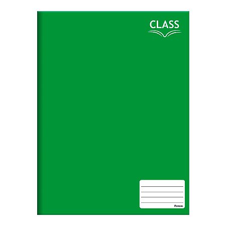 Caderno Brochura Verde Class 1 Matéria 96 Folhas