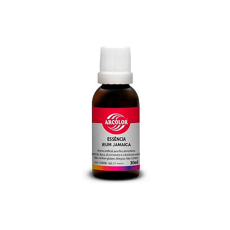 Essência Artificial Rum Jamaica Branca 30ml Arcolor