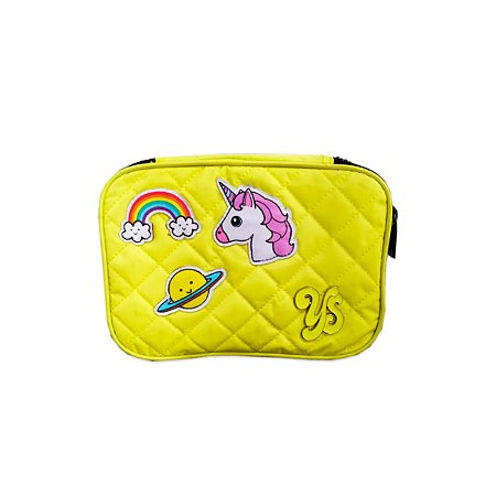 Estojo Necessaire Box Unicórnio Amarelo Seanite Avaria 2