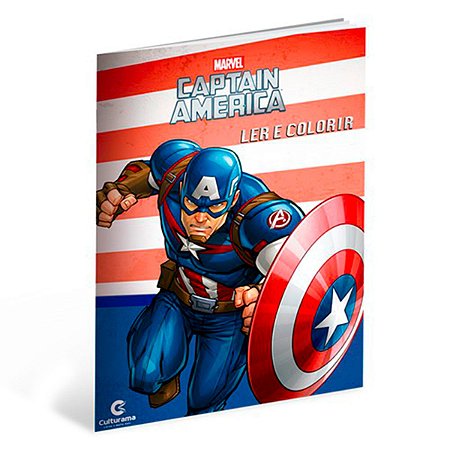 Livro Ler e Colorir Capitão America Marvel - Culturama