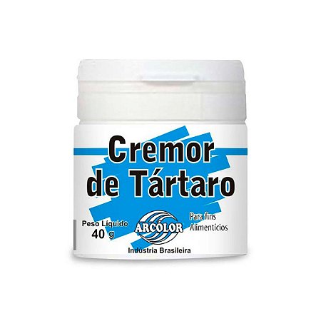 Cremor de Tártaro 40g Para Fins Alimentícios - Arcolor