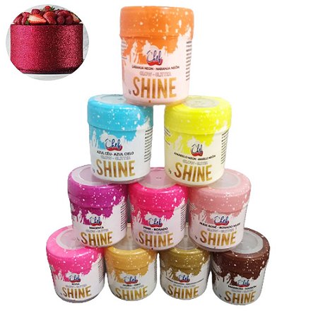 5 Glitter Comestível Chef Shine 5g