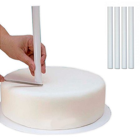 Varinha para Bolos Suporte 30cm - Bonus 4 Peças