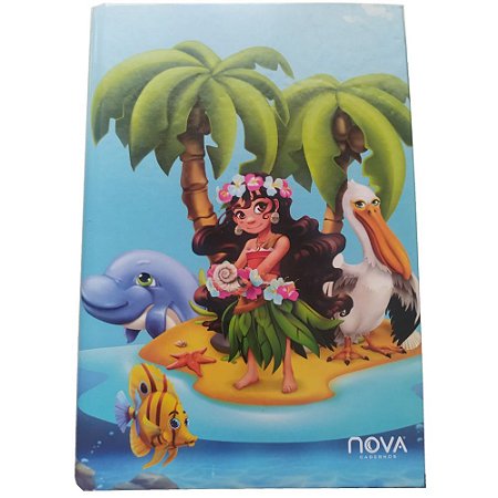 Caderno 96 Folhas Brochura Ilha - Nova