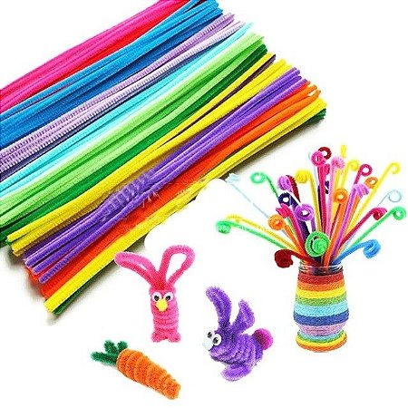Limpador De Cachimbo 30cm 100un Decoração CORES