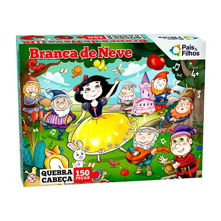 Brinquedo Quebra-Cabeças Branca de Neve 150 peças