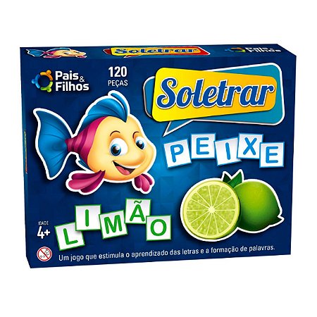 Jogo de Soletrar 120 Peças - Pais e filhos
