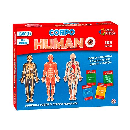 Jogo do Corpo Humano 168 Cartas - Pais e filhos
