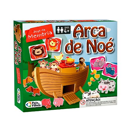 Jogo da Memória Arca de Noé 40 Peças - Pais e filhos