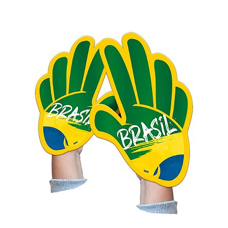 Kit Mão Torcedor Decorativa Brasil 2022 Decorativa