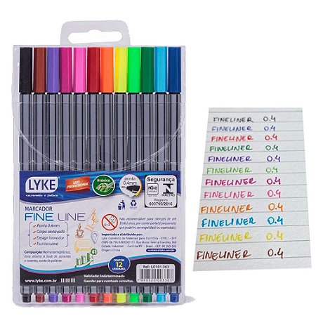 Caneta Fineliner 12und - Lyke