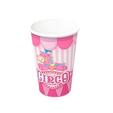 Copos Descartáveis Circo 200ml C/ 8Un Festcolor