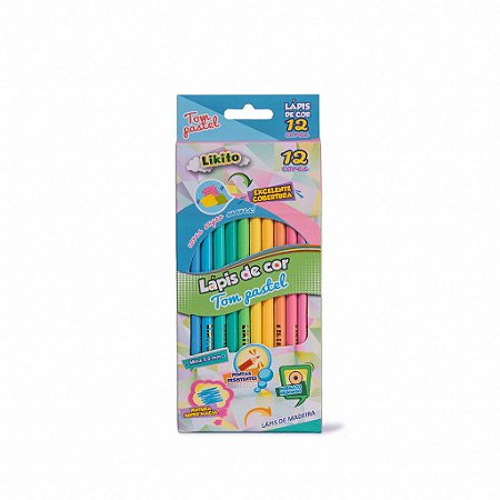 Lápis de cor 12un - Tom Pastel - Lyke